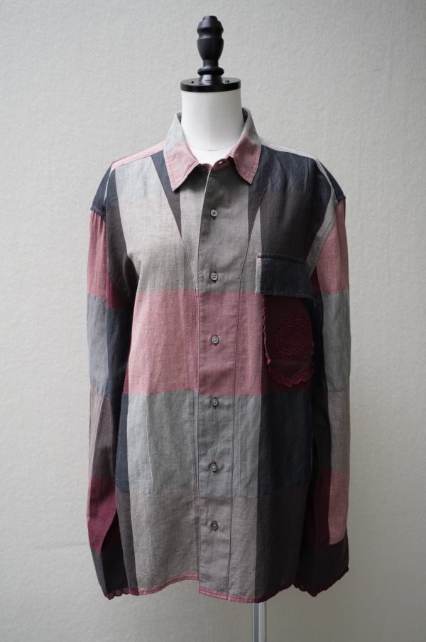 画像1: mister it.　 Amnaye-checked-mister it　 col. red (1)