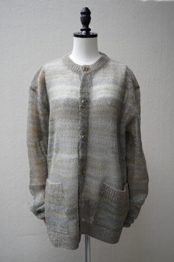 画像1: KAKAN　 MOHAIR JACQUARD CARDIGAN 　 col. BEIGE MIX (1)