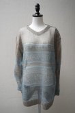 画像1: KAKAN　 MOHAIR JACQUARD PULLOVER 　 col. BEIGE MIX (1)