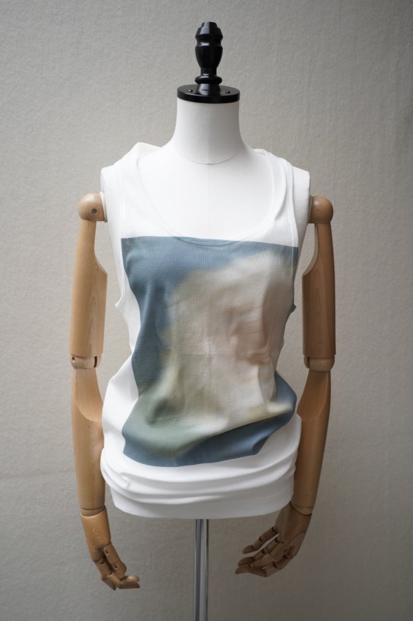 画像1: TANAKA　 TANK TOP　 col.WHITE ROSE (1)