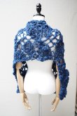 画像6: KAKAN　 HANDSPUN  SHORT PONCHO 　 col. D.BLUE (6)