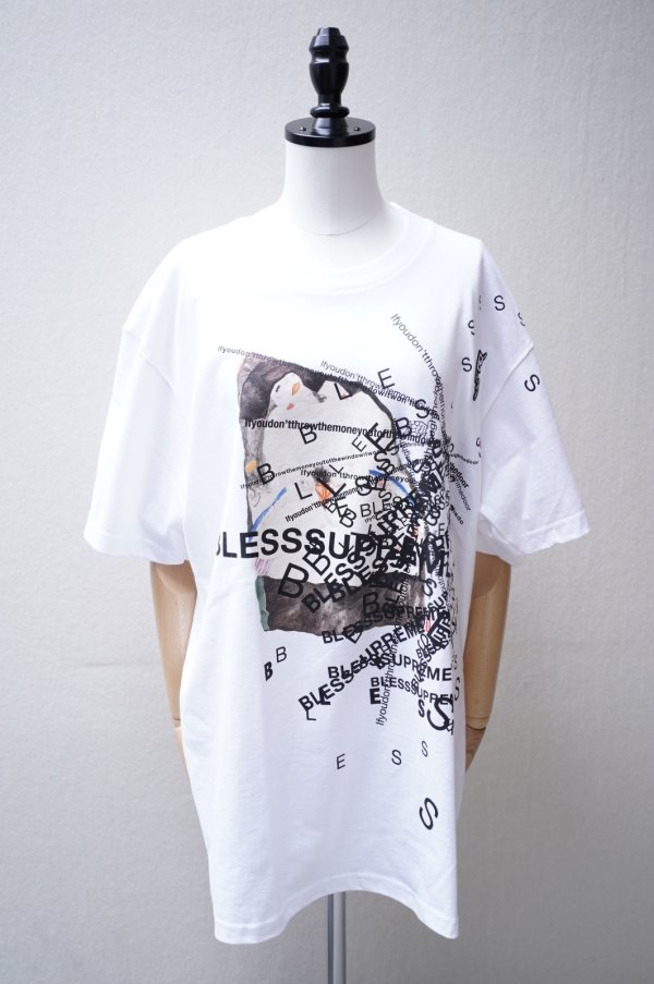 画像1: BLESSSUPREME　 SUPREME&BLESS Be Less T-Shirt　 col.white (1)