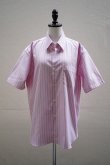 画像1: Sans limite   ボックスレギュラー半袖  SH01BH   col.PINK OX STRIPES (1)