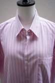 画像3: Sans limite   ボックスレギュラー半袖  SH01BH   col.PINK OX STRIPES (3)