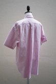 画像2: Sans limite   ボックスレギュラー半袖  SH01BH   col.PINK OX STRIPES (2)
