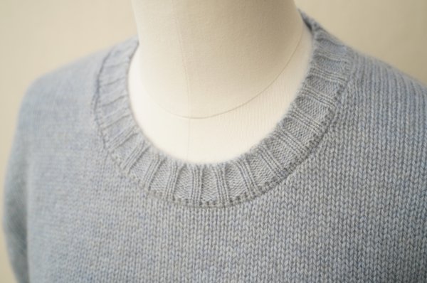 画像2: eleven 2nd   Yak    Round Neck Jumper  col.Frost Blue (2)