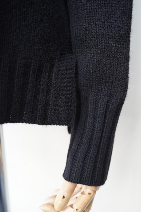 画像4: eleven 2nd   Yak    Round Neck Jumper  col.Navy (4)