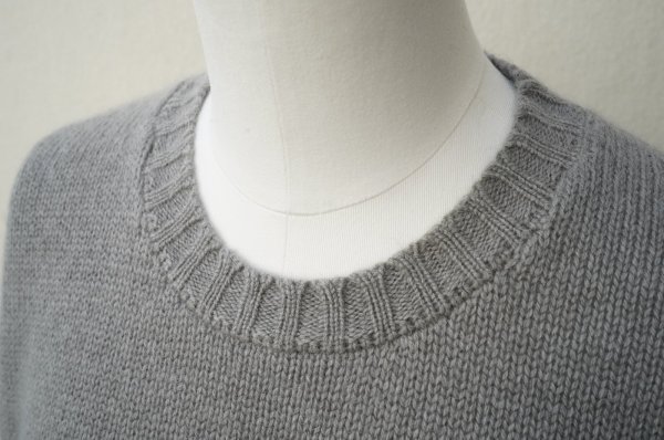 画像2: eleven 2nd   Yak    Round Neck Jumper  col.Mole Grey (2)