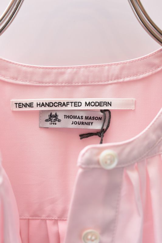 TENNE HANDCRAFTED MODERN HORIZONTAL TUCK SHIRTS col.PINK - rollot