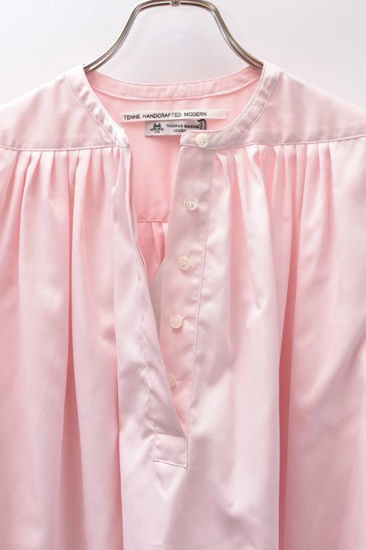 TENNE HANDCRAFTED MODERN HORIZONTAL TUCK SHIRTS col.PINK