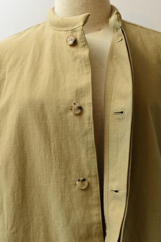 Cristaseya Japanese Cotton＆Linen Padded Jacketcol.Khaki - rollot