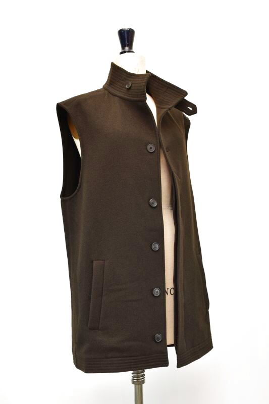 Cristaseya 05NC-YA-BR YAK WOOL GILET col.BROWN - rollot