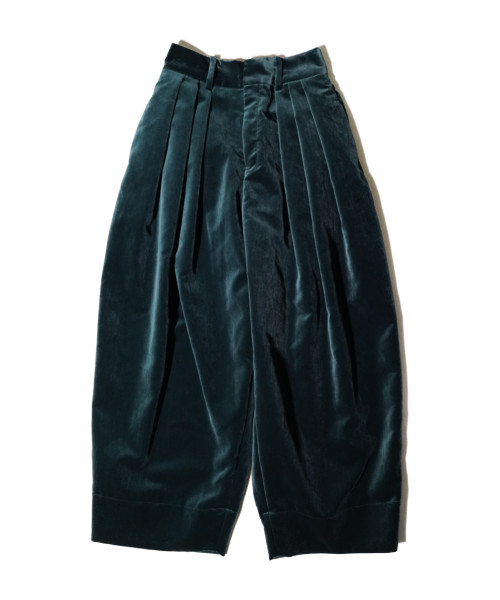 TENNE HANDCRAFTED MODERN 3TUCK WIDE PANTS col.GREEN - rollot