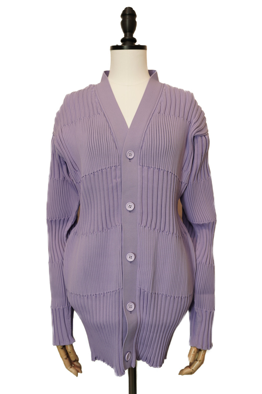 CFCL FLUTED CARDIGAN1 col.LAVENDER - rollot