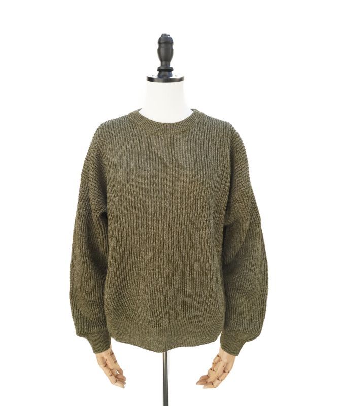 Cristaseya 12A-OL WASHI PAPER SWEATER col.OLIVE - rollot