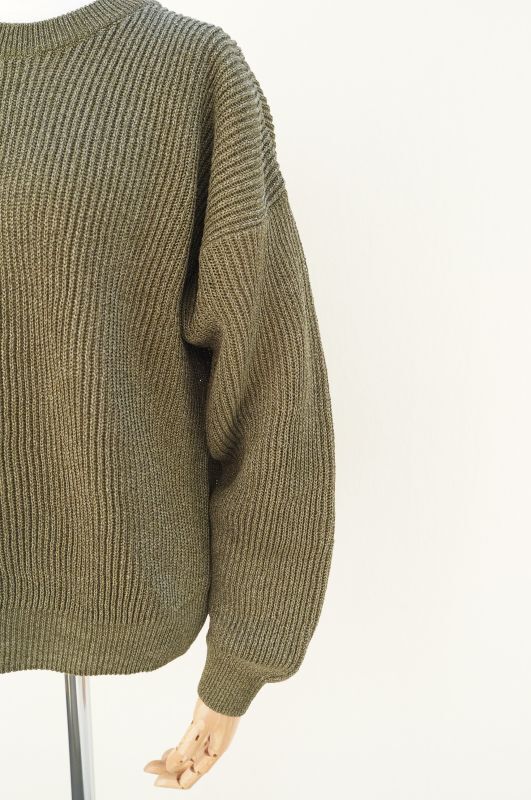 Cristaseya 12A-OL WASHI PAPER SWEATER col.OLIVE - rollot
